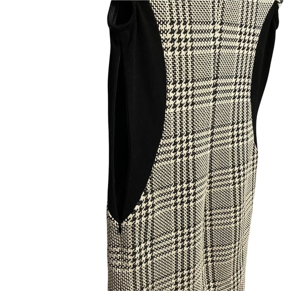 JOSEPH RIBKOFF | Houndstooth Cap Sleeve Sheath Dress Side Zipper - Picture 4 of 6
